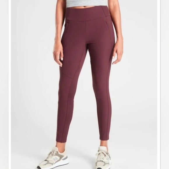 Athleta Pants - Athleta Maroon Track Pants